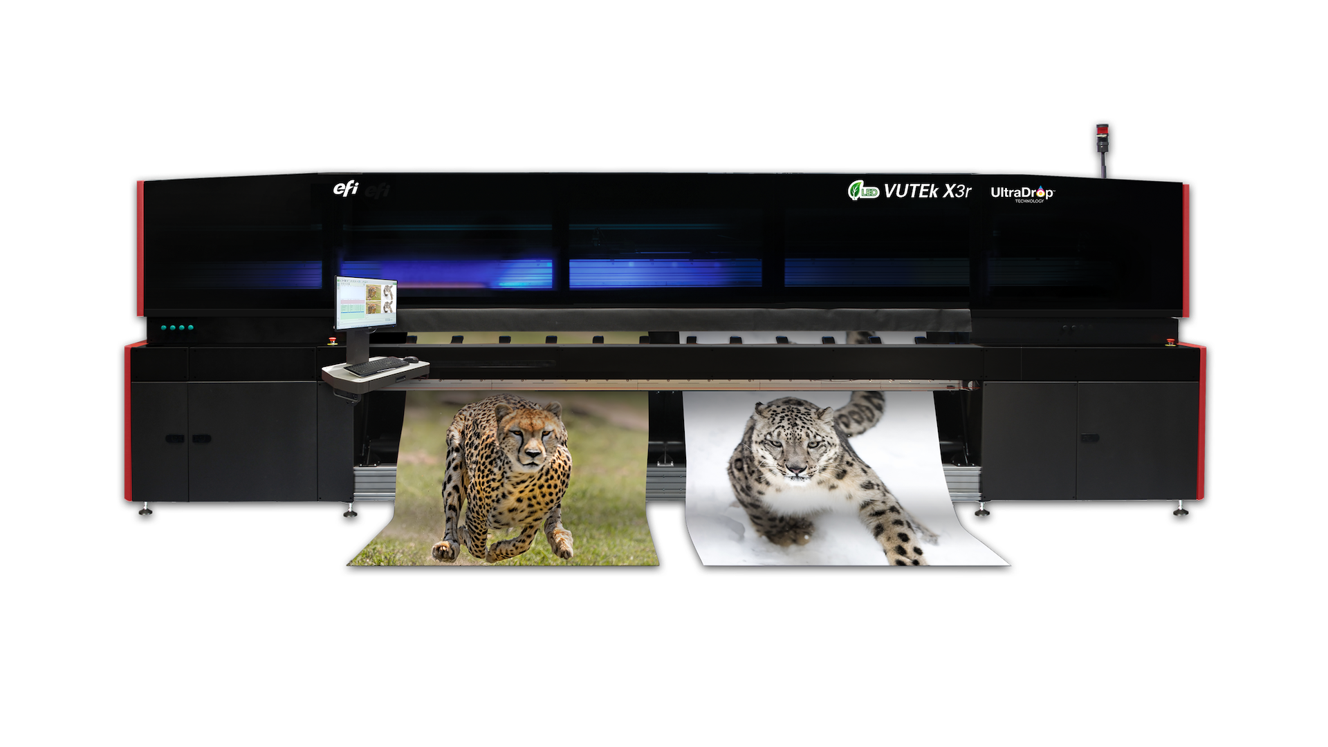 EFI VUTEk X3r roll-to-roll LED printer.